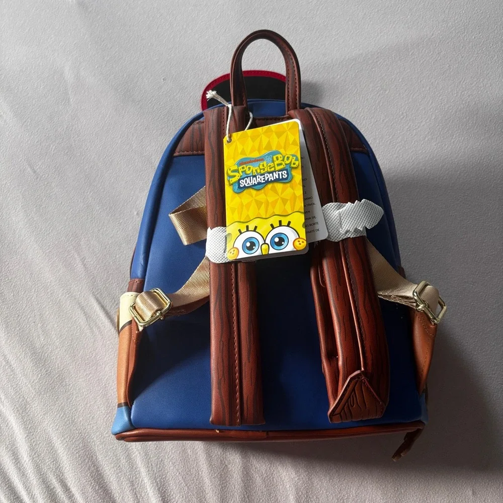 Loungefly SpongeBob SquarePants Pirate Cosplay Mini Backpack Yellow Blue NEW